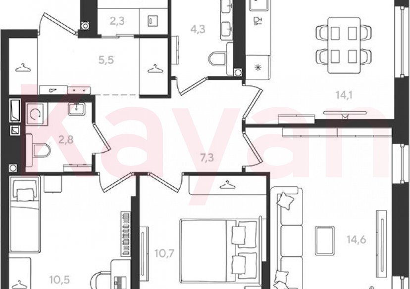 Продажа 3-комн. квартиры, 72.1 кв.м фото 0 Продажа 3-комн. квартиры, 72.1 кв.м фото 0