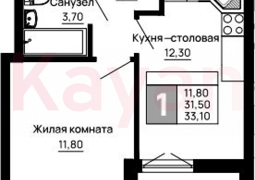 Продажа 1-комн. квартиры, 31.5 кв.м фото 0 Продажа 1-комн. квартиры, 31.5 кв.м фото 0