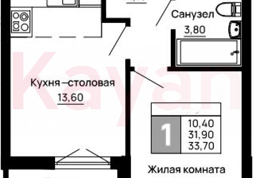 Продажа 1-комн. квартиры, 31.9 кв.м фото 0 Продажа 1-комн. квартиры, 31.9 кв.м фото 0
