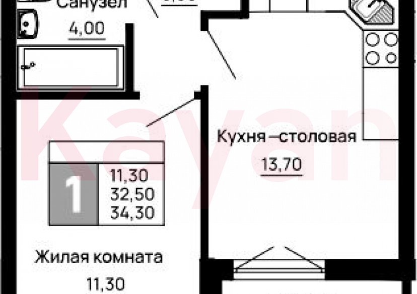 Продажа 1-комн. квартиры, 32.5 кв.м фото 0 Продажа 1-комн. квартиры, 32.5 кв.м фото 0