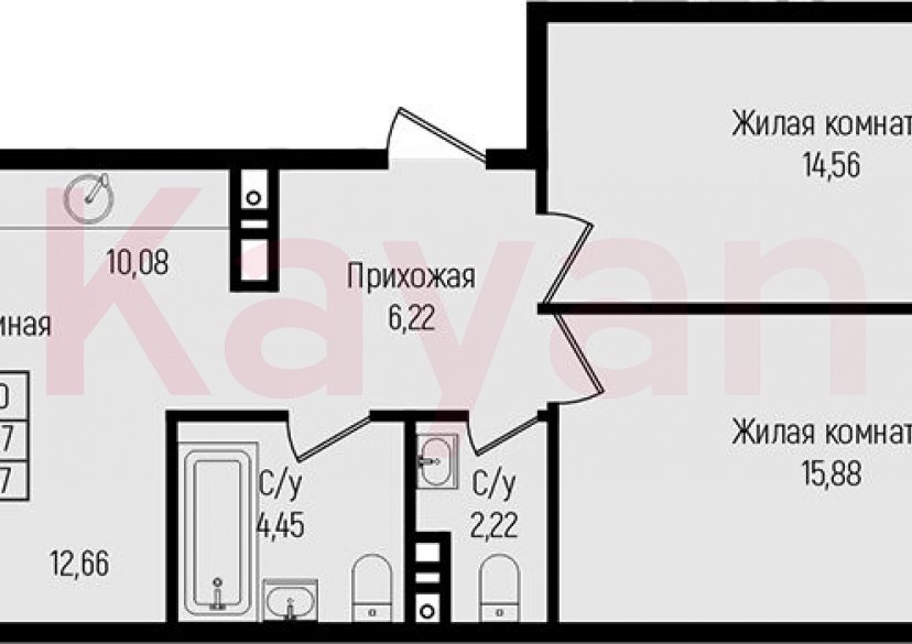 Продажа 3-комн. квартиры, 66.07 кв.м фото 0