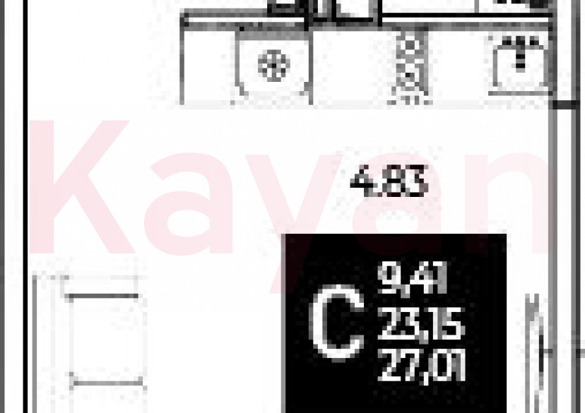 Продажа студии, 23.15 кв.м фото 0