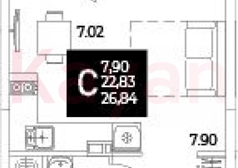 Продажа студии, 22.83 кв.м фото 0