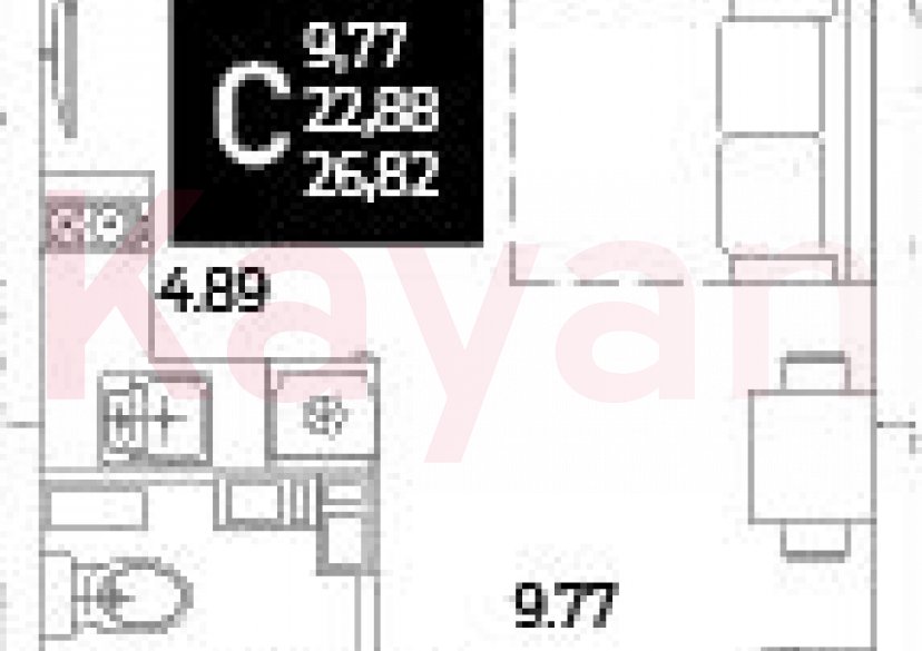 Продажа студии, 22.88 кв.м фото 0