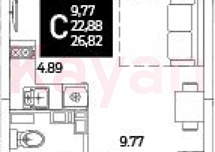 Продажа студии, 22.88 кв.м фото 0