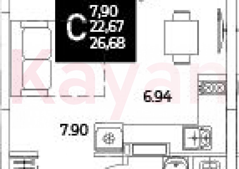 Продажа студии, 22.67 кв.м фото 0