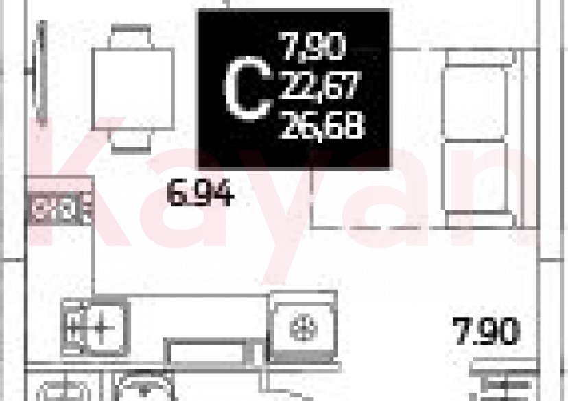 Продажа студии, 22.67 кв.м фото 0 Продажа студии, 22.67 кв.м фото 0