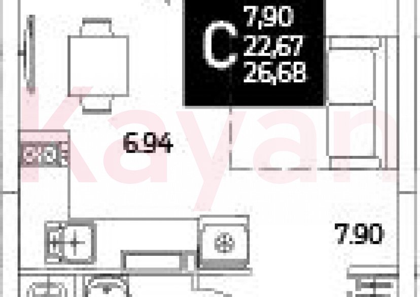 Продажа студии, 22.67 кв.м фото 0