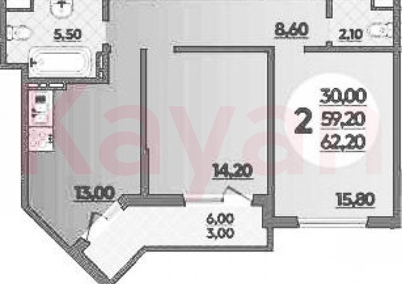 Продажа 2-комн. квартиры, 59 кв.м фото 0 Продажа 2-комн. квартиры, 59 кв.м фото 0