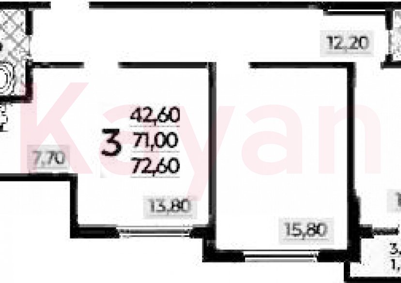 Продажа 3-комн. квартиры, 71.4 кв.м фото 0 Продажа 3-комн. квартиры, 71.4 кв.м фото 0