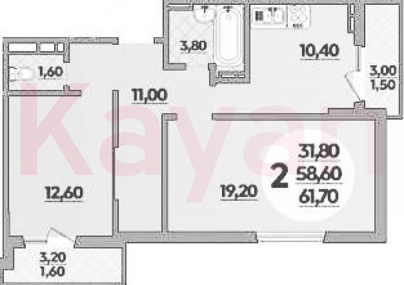 Продажа 2-комн. квартиры, 58.9 кв.м фото 0 Продажа 2-комн. квартиры, 58.9 кв.м фото 0