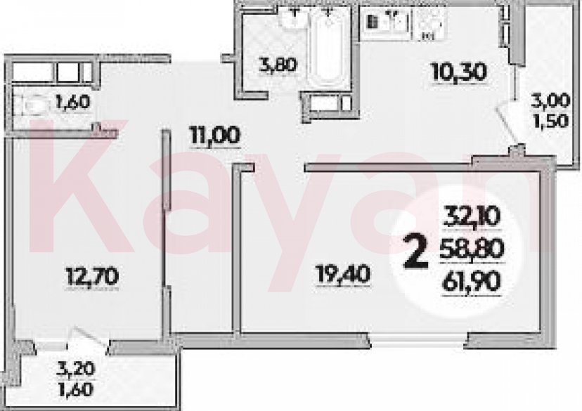 Продажа 2-комн. квартиры, 58.9 кв.м фото 0 Продажа 2-комн. квартиры, 58.9 кв.м фото 0