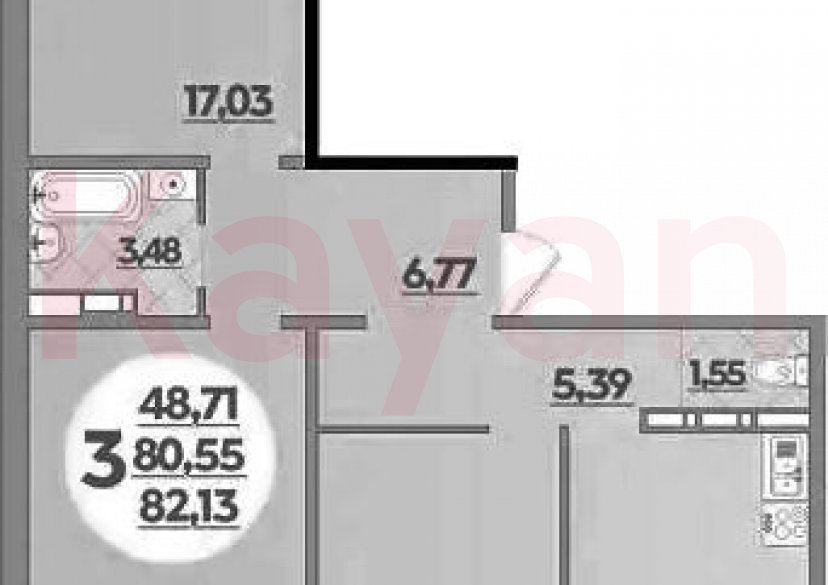 Продажа 3-комн. квартиры, 80.55 кв.м фото 0 Продажа 3-комн. квартиры, 80.55 кв.м фото 0