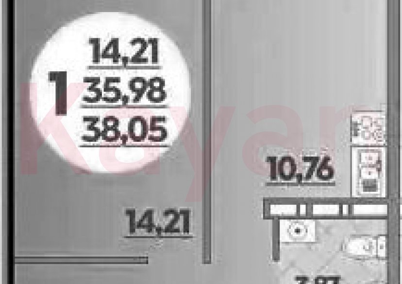 Продажа 1-комн. квартиры, 35.98 кв.м фото 0