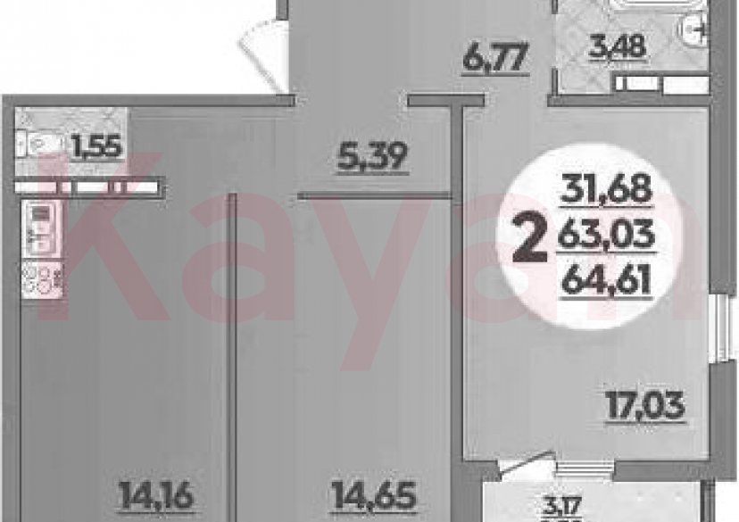 Продажа 2-комн. квартиры, 63.03 кв.м фото 0 Продажа 2-комн. квартиры, 63.03 кв.м фото 0