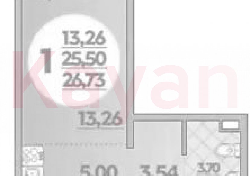 Продажа студии, 25.5 кв.м фото 0