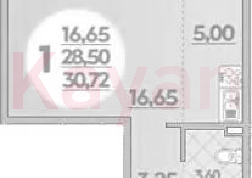 Продажа студии, 28.5 кв.м фото 0