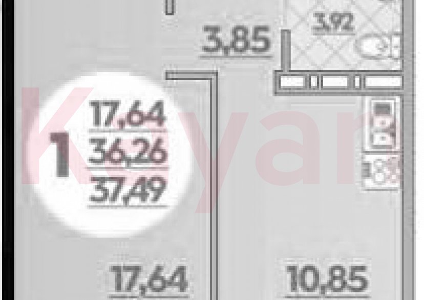 Продажа 1-комн. квартиры, 36.26 кв.м фото 0 Продажа 1-комн. квартиры, 36.26 кв.м фото 0